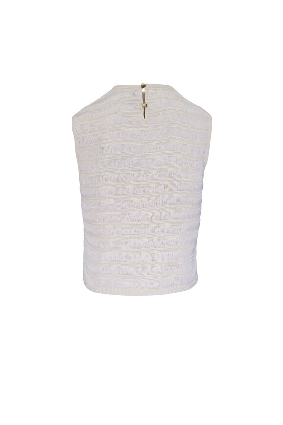 Loro Piana Hydrangea Nougat Silk Tank - view 2