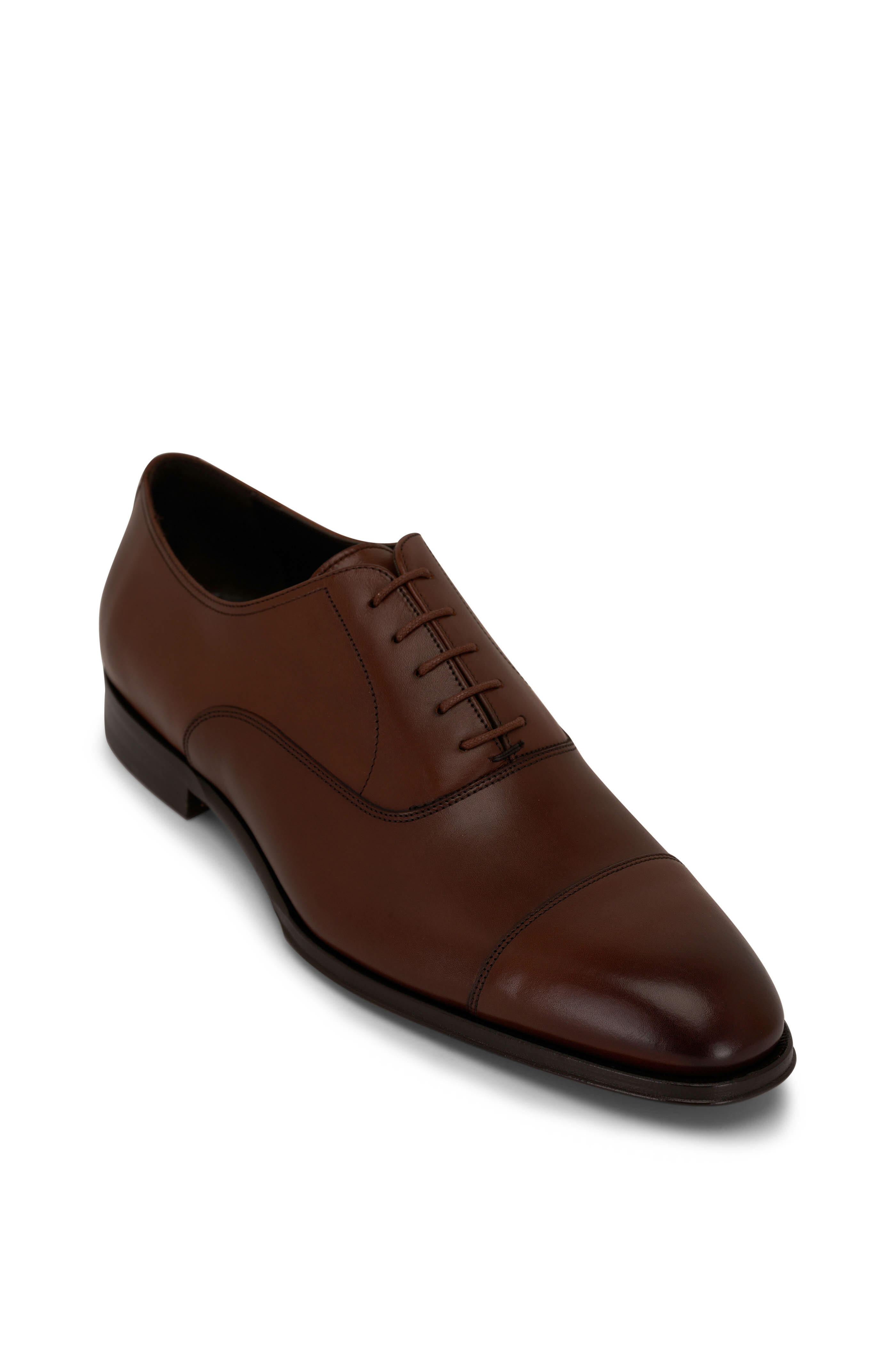 To Boot New York - Nico Brown Leather Lace-Up Dress Shoe