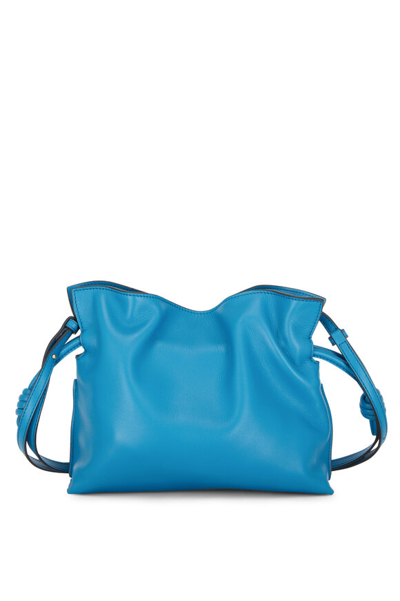 Loewe - Flamenco Lagoon Blue Leather Mini Knot Bag