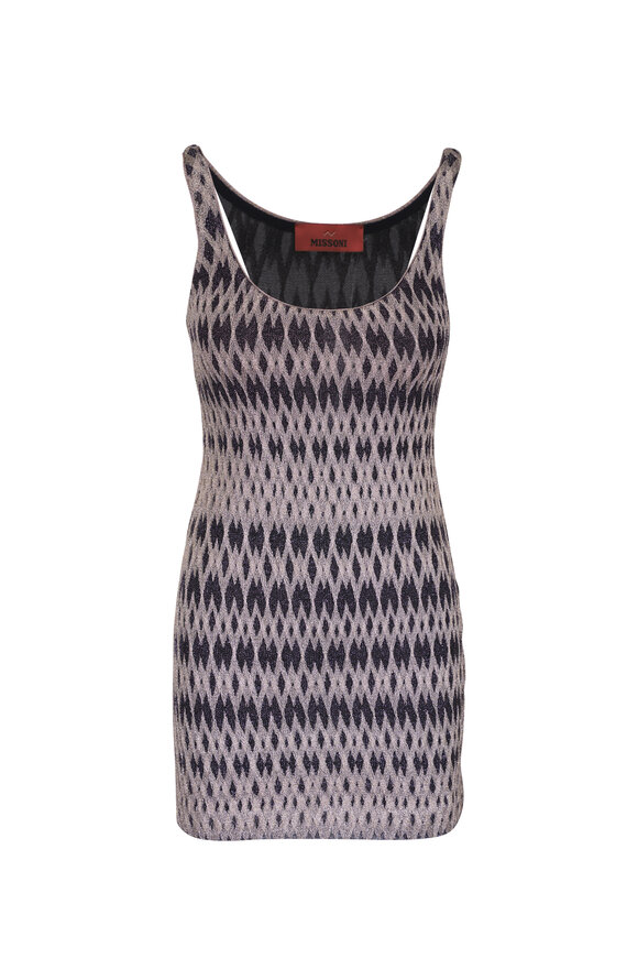 Missoni Beige Multi Metallic Mini Dress