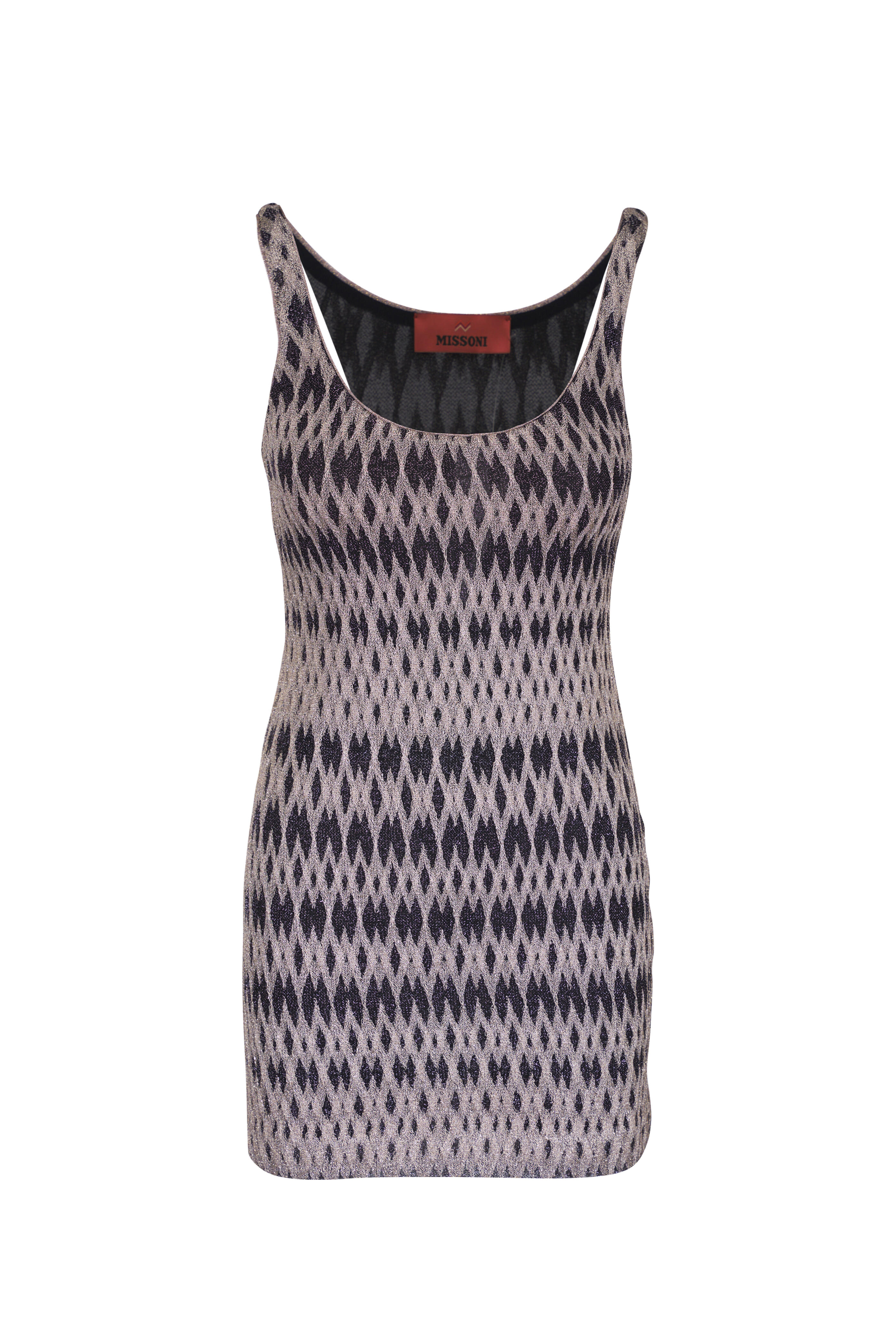 Missoni - Beige Multi Metallic Mini Dress