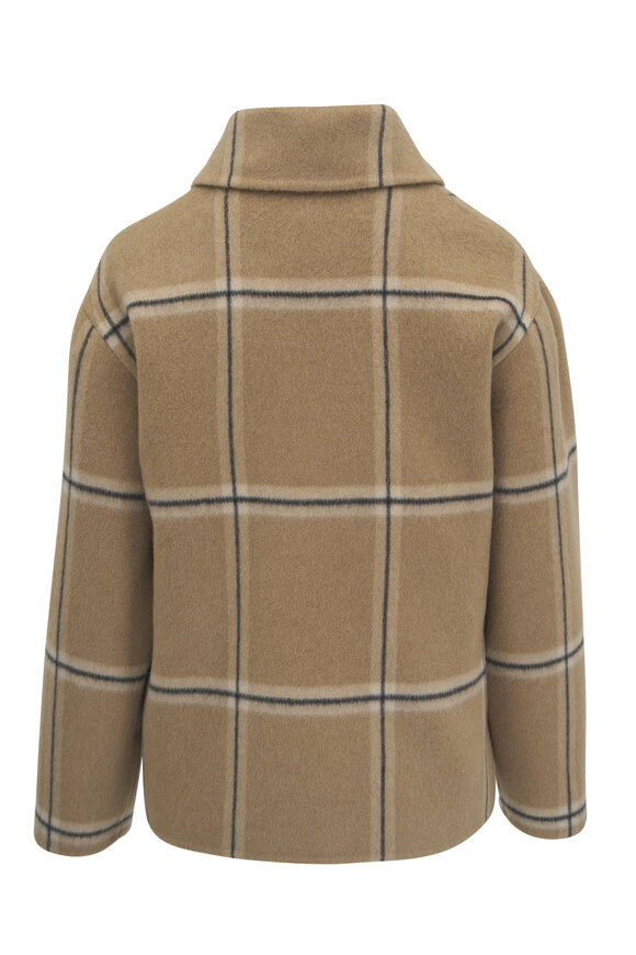 Kiton - Camel & Black Cashmere Short Coat