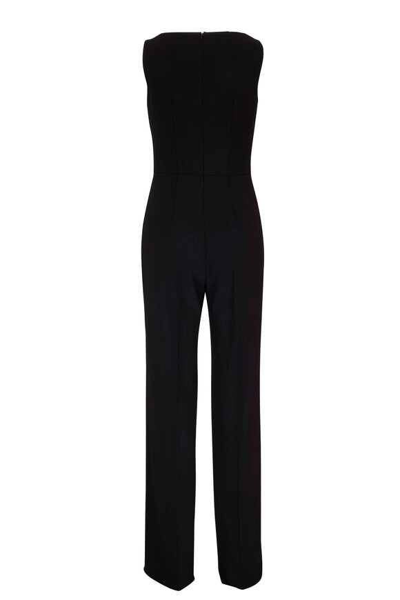 Michael Kors Collection - Black Illusion Plunge Jumpsuit 