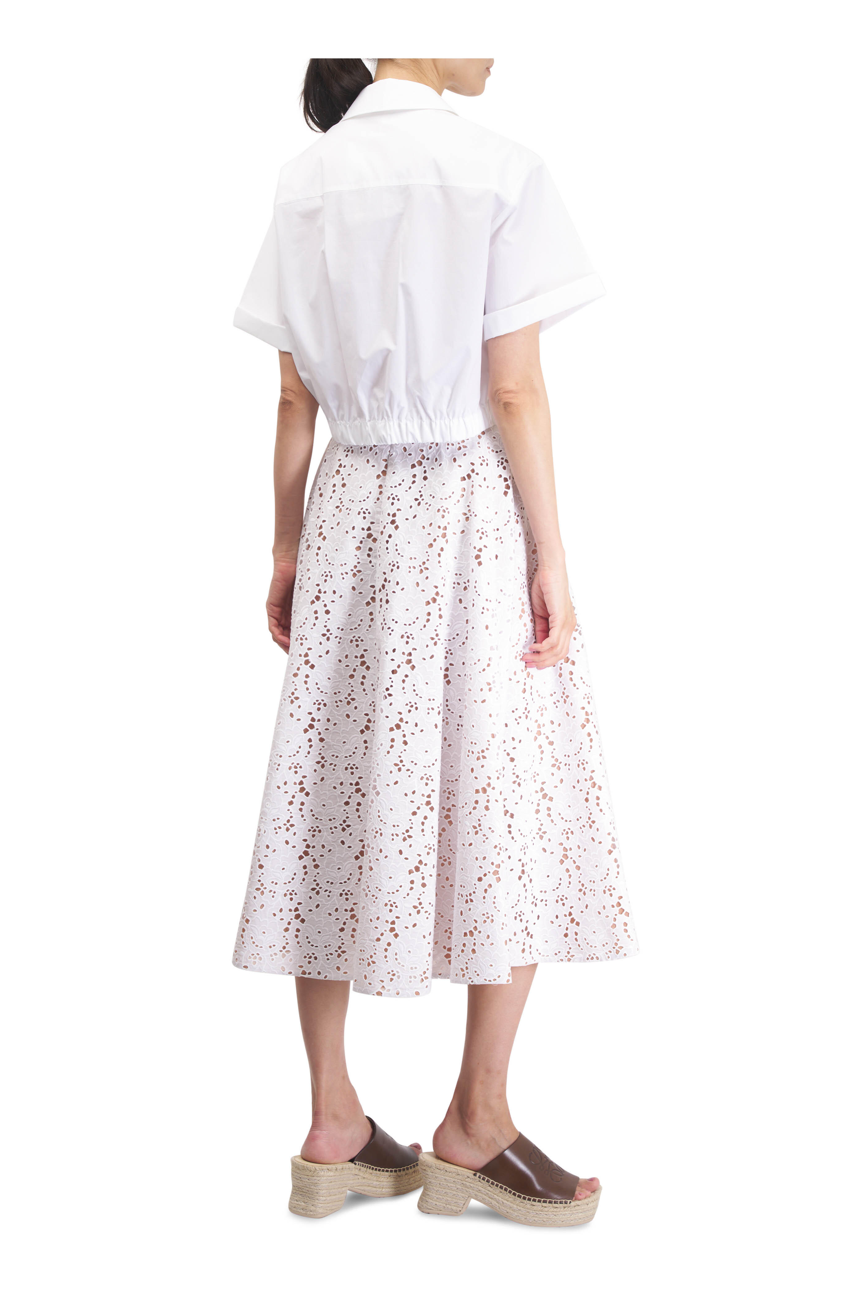 スカート Michael Kors Woman Skirt White MS570HIGTA 100 Studded Corded Floral Lace Mini Skirt | Michael Kors [US]