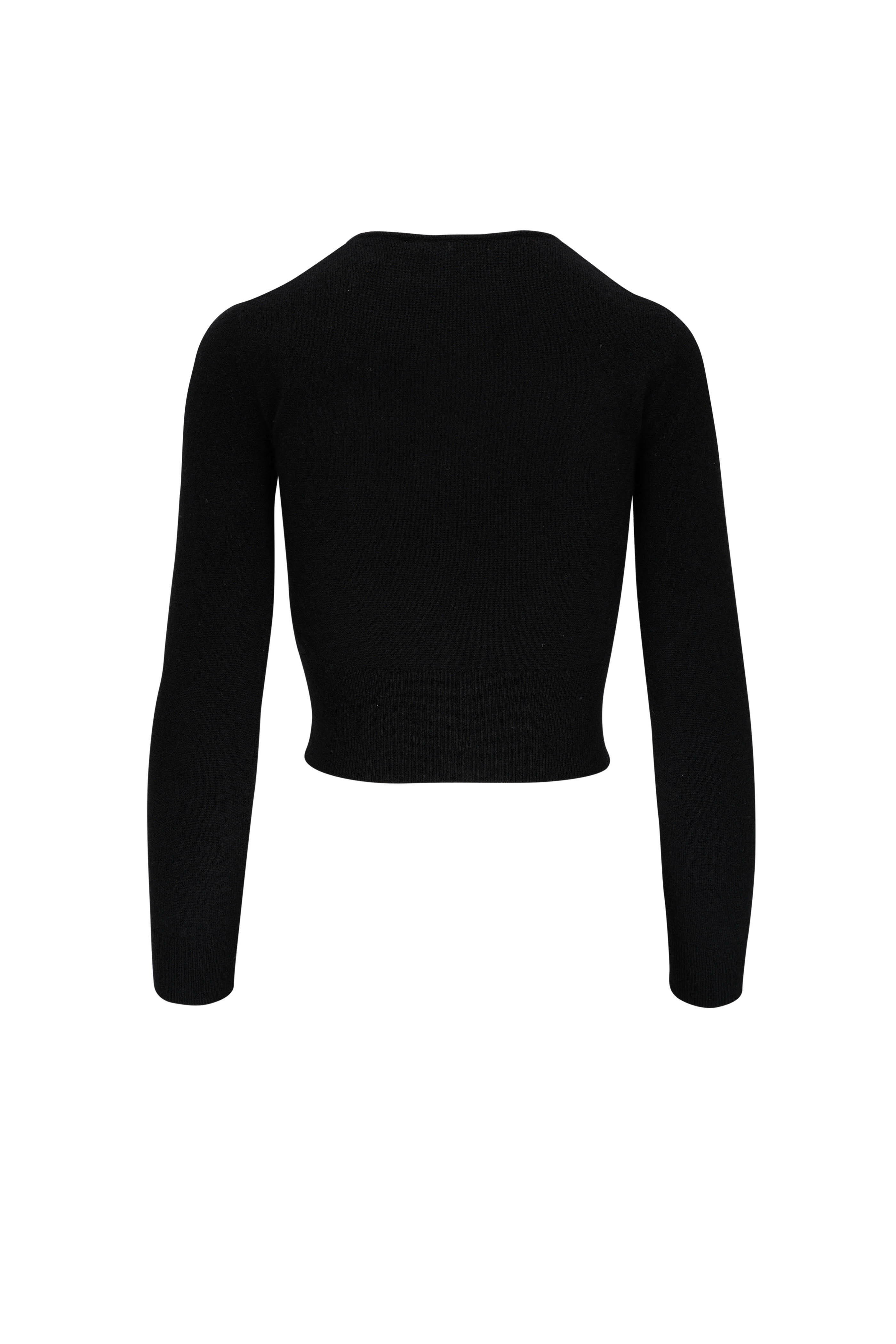 Adam Lippes - Black Brushed Cashmere & Silk Cardigan