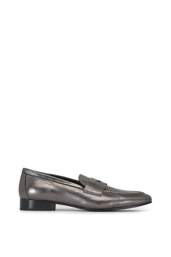 AGL - Costanza Stitch Metallic Leather Loafer