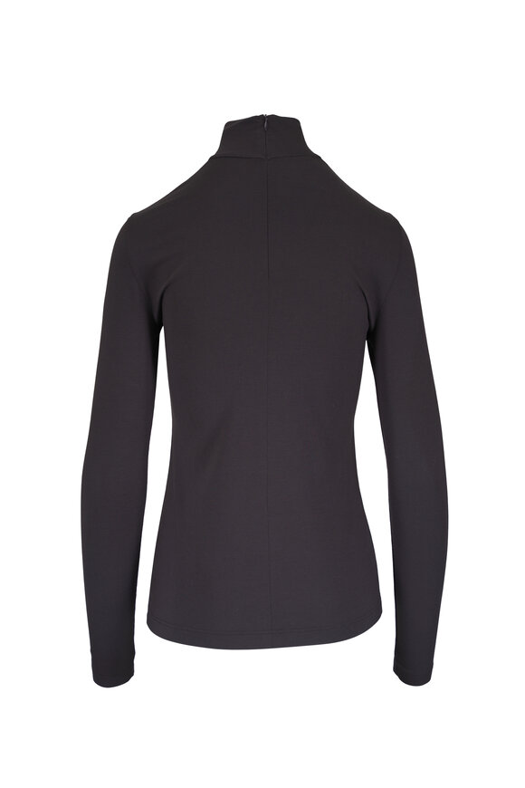 Akris Punto Mocha Jersey Mock Neck Knit Top - view 2
