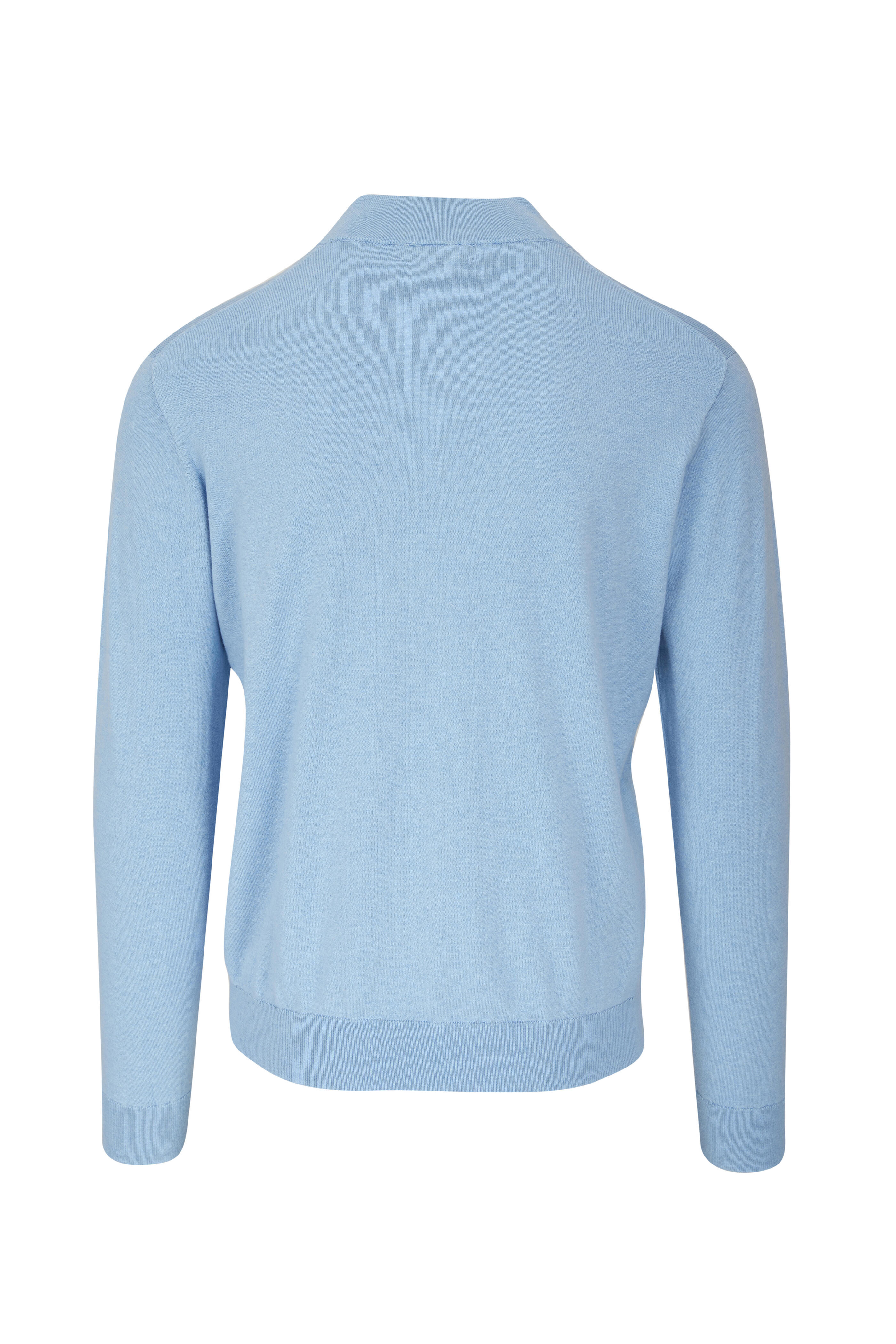 Peter Millar - Cottage Blue Crest Quarter Zip Pullover