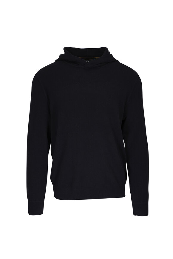 RLX Ralph Lauren Black Washable Cashmere Hoodie