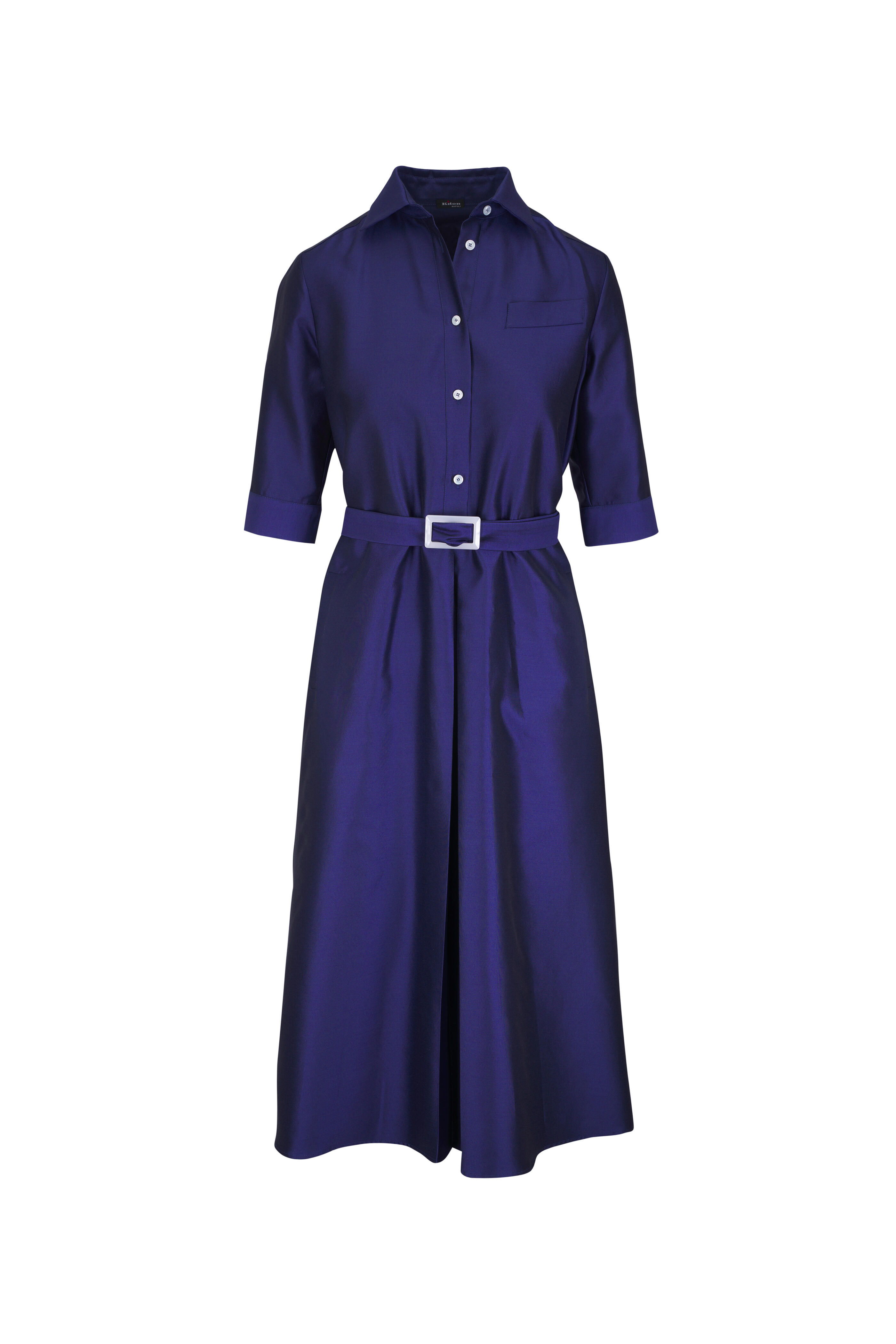 ワンピース Kiton FW24 SILK DRESS (D58336 K0597A01) Kiton - Gold Short Sleeve Gown | Mitchell Stores
