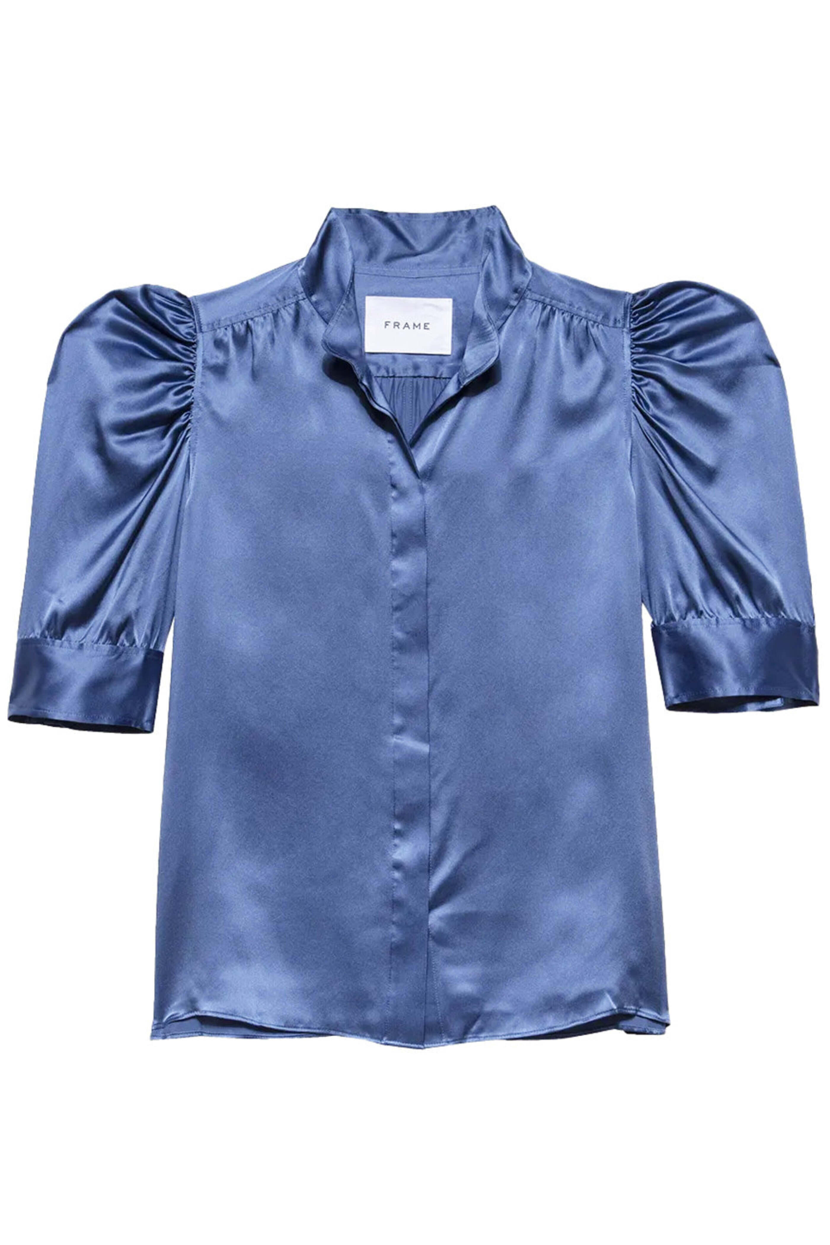 Frame - Slate Blue Gillian Blouse