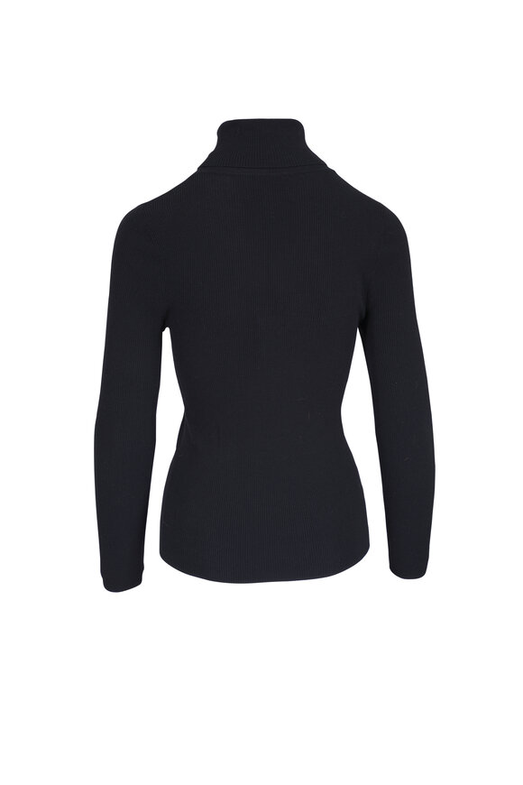TWP Black Wool Knit Turtleneck - view 6
