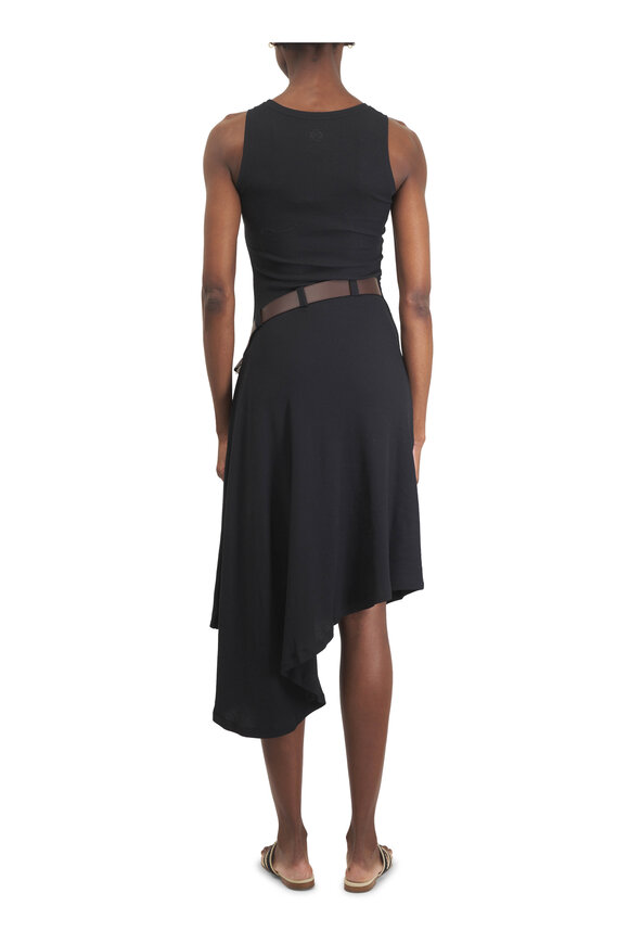 Loewe Black Jersey Cotton Tank Dress - view 4