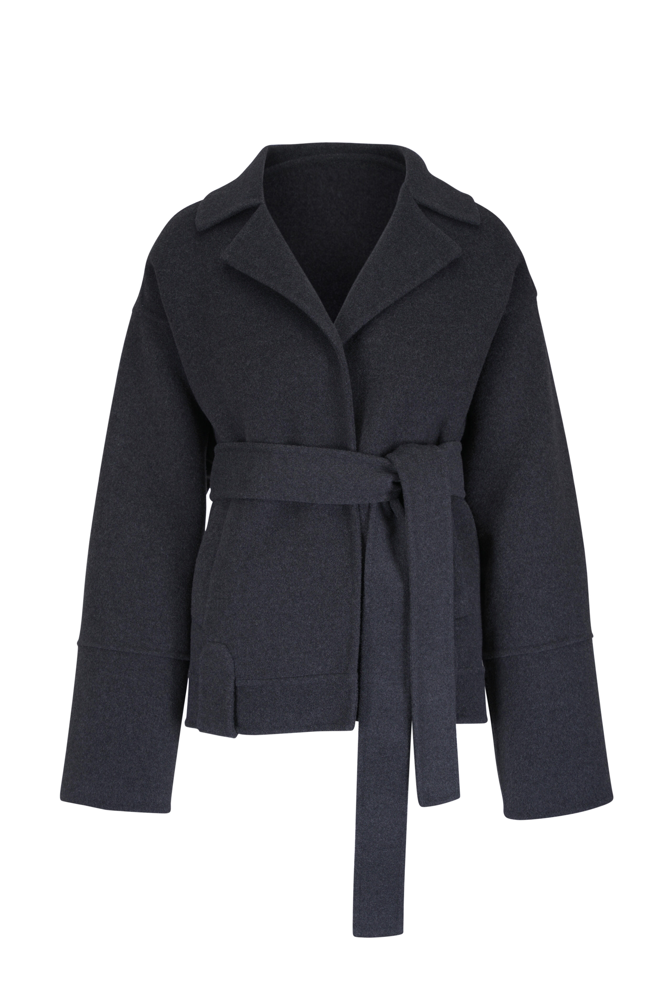 Khaite - Alder Charcoal Gray Double Face Wool Jacket - view 1