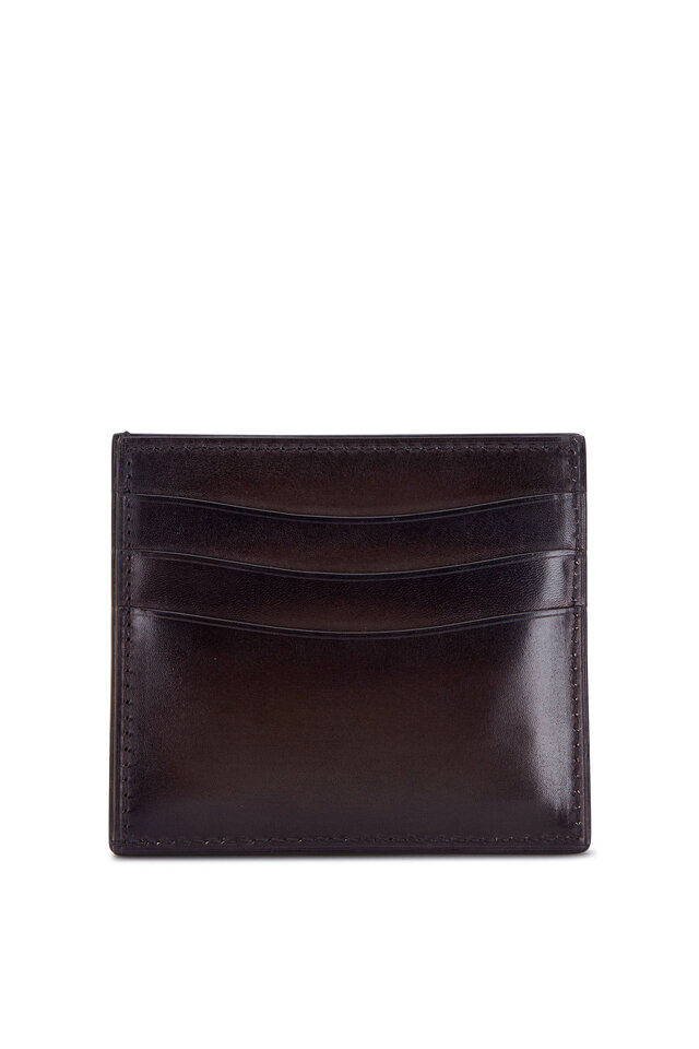 Makore Slim Leather Wallet - Size: Tu - Men - Berluti