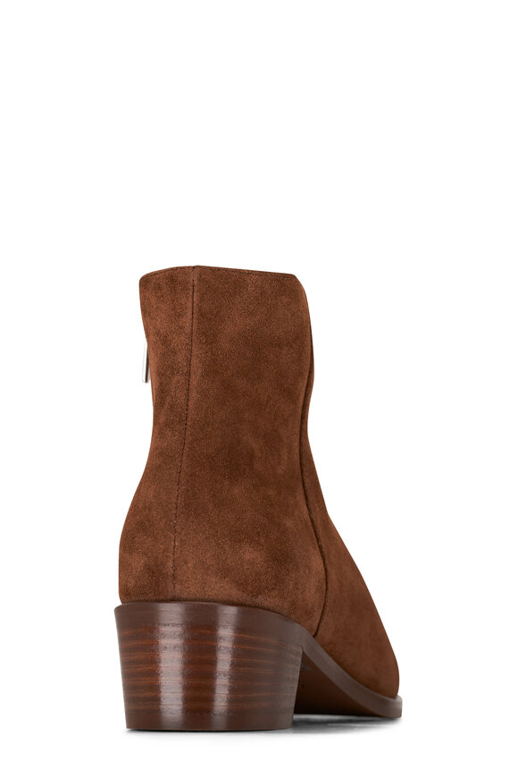 Aquatalia - Reeta Brown Suede Ankle Boot, 40mm