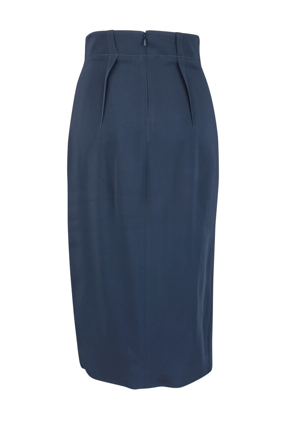 Cushnie - Navy Blue High-Waist Pencil Skirt 