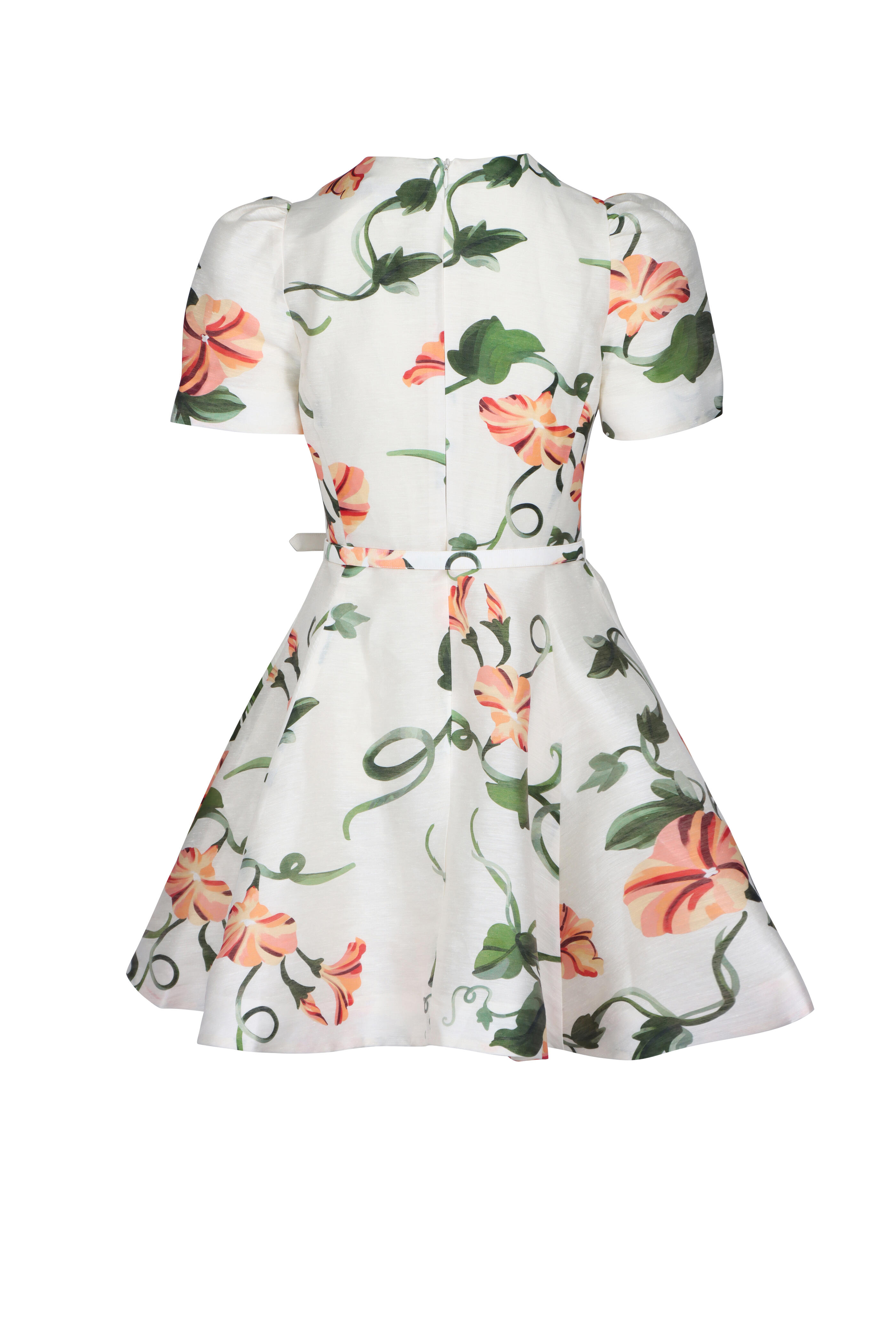 Leo Lin - Elyse Vine Short Sleeve Mini Dress