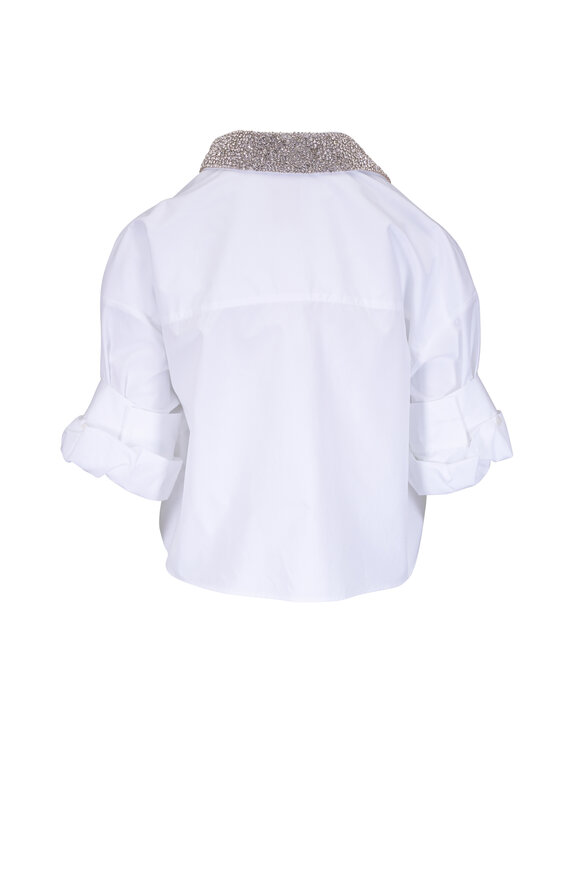 TWP - Next Ex White Crystal Collar Blouse