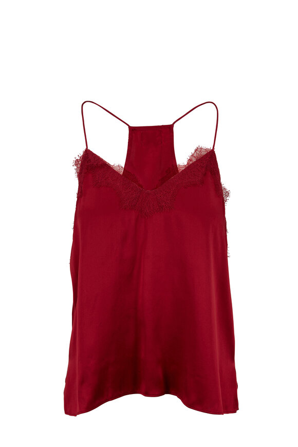 Cami NYC - The Racer Ruby Charmeuse Cami