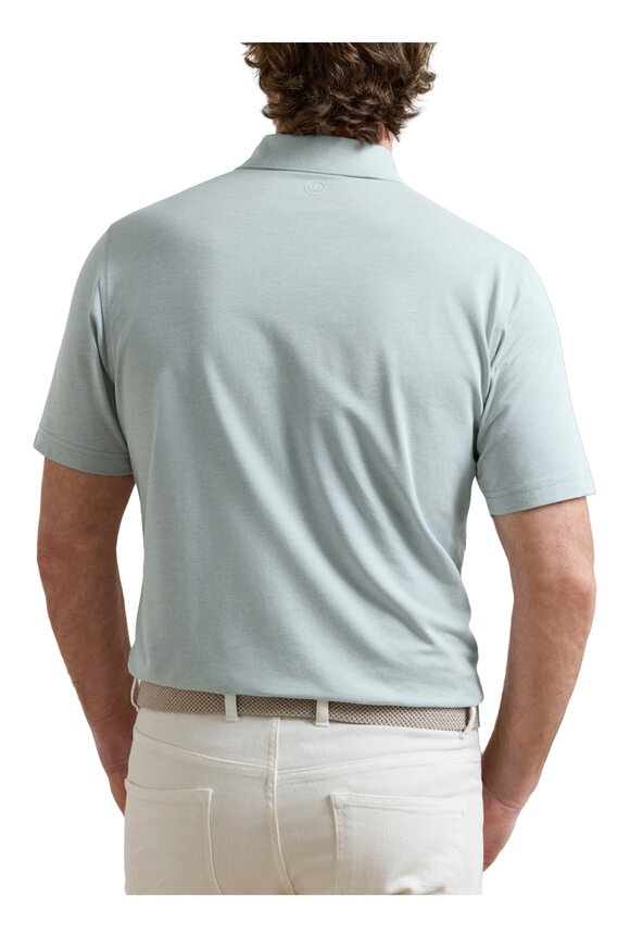 Peter Millar Albatross Light Willow Cotton Piqué Polo - view 4