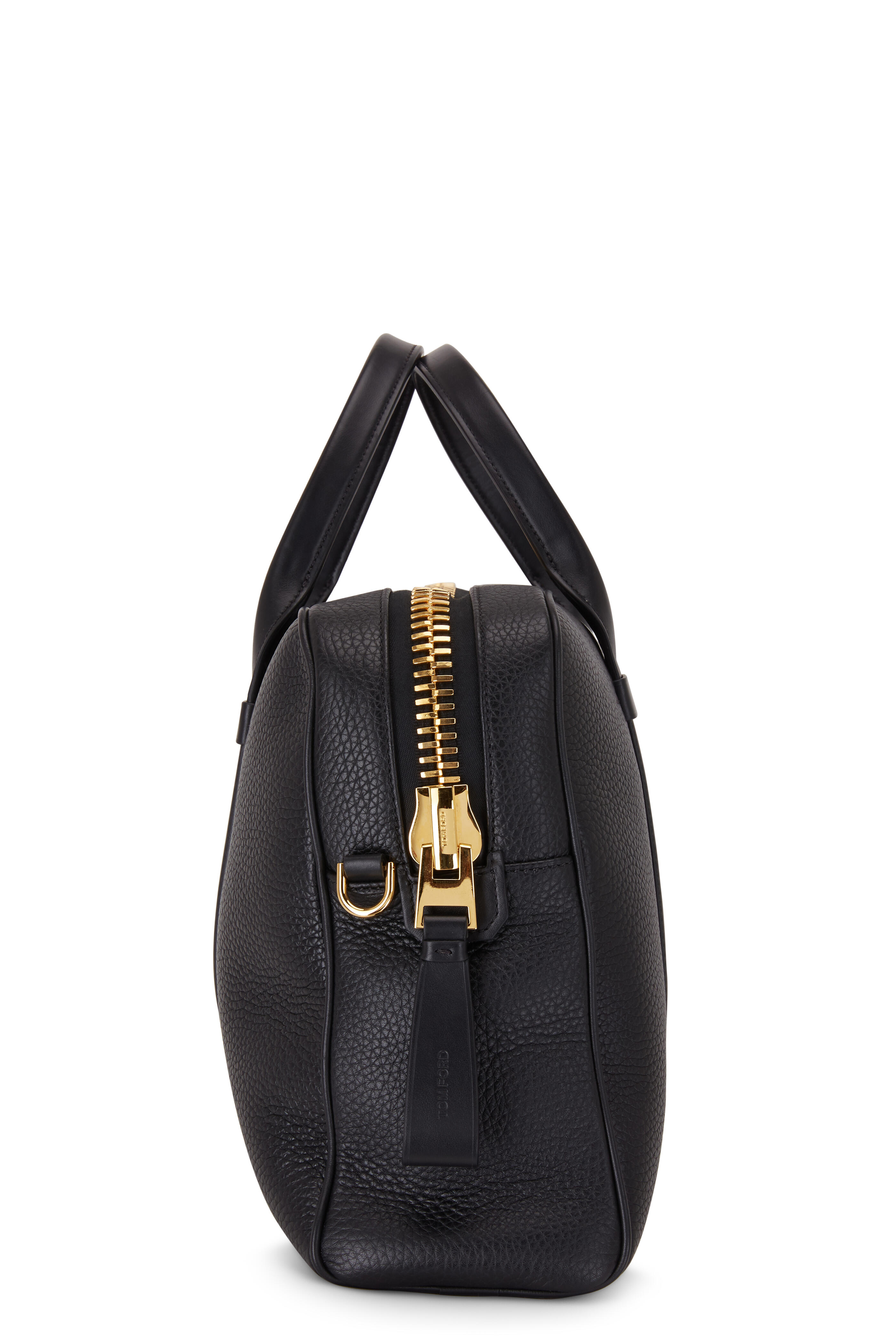 Tom Ford - T Line Black Grained Leather Briefcase