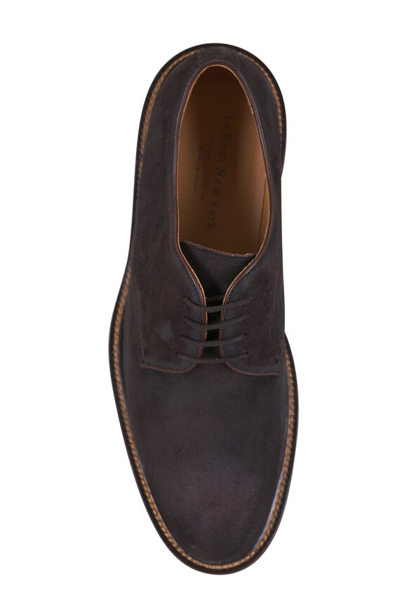 To Boot New York Garrison Dark Brown Suede Dress Shoe - view 3