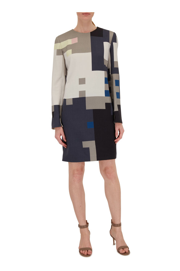 Akris - November Day Printed Sheath Dress 