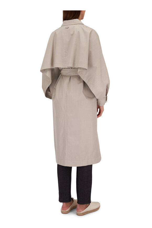 Agnona - Linen Technical Silk Trench Coat 