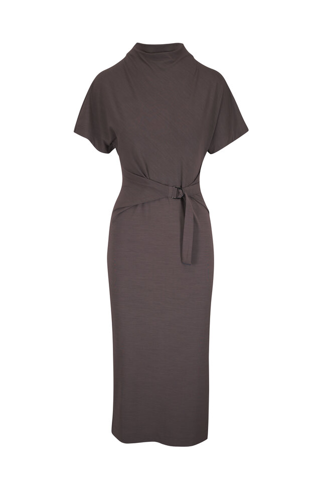 Brunello Cucinelli - Navy Blue Sheath Dress | Mitchell Stores