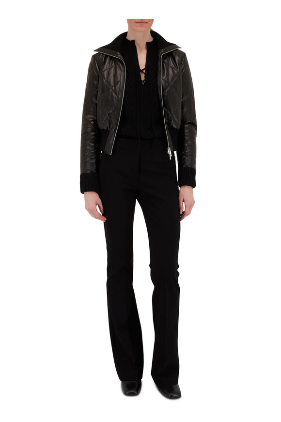 D.Exterior - Black Flare Leg Pant