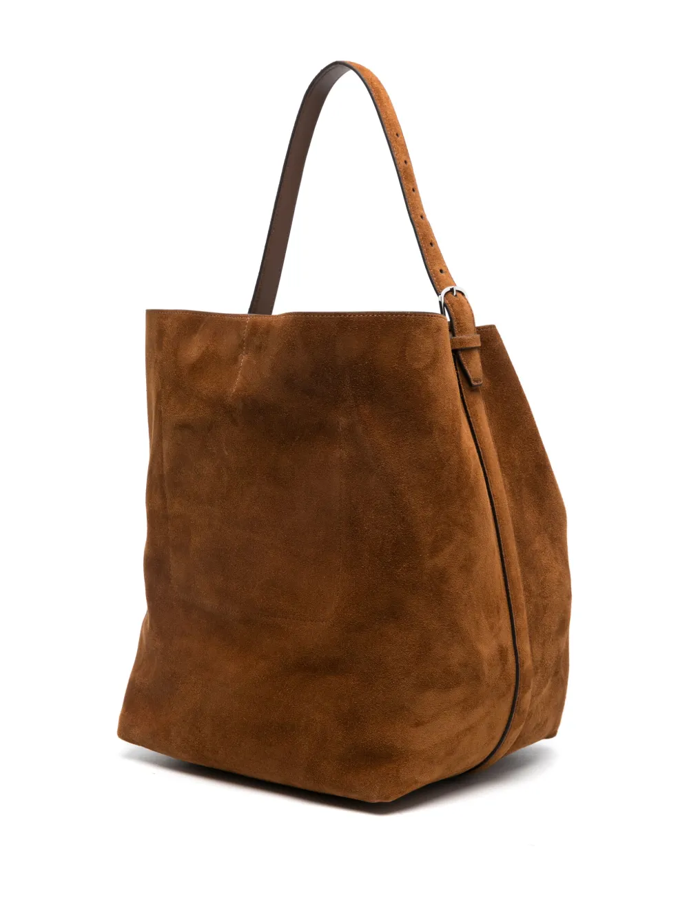Totême - Tan Suede Belted Tote