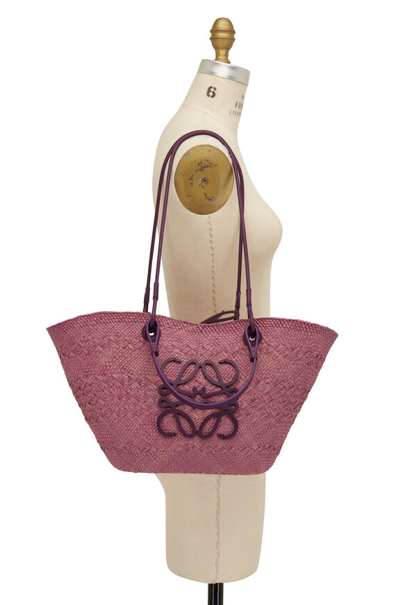 Loewe - Anagram Purple Basket Bag