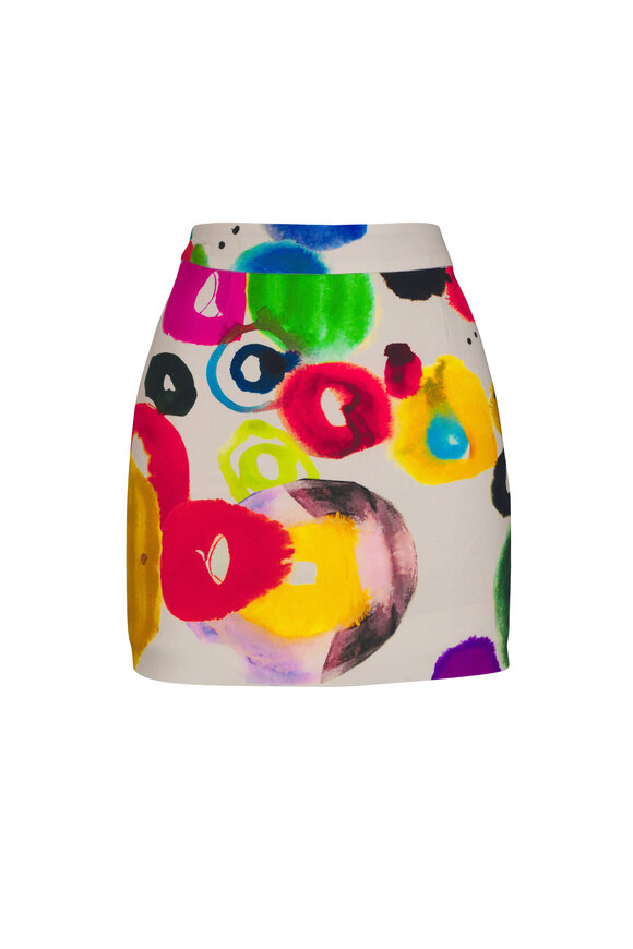 DOLCE&GABBANA パッチワークスカート Dolce & Gabbana - Multicolor Patchwork Jacquard Mini Skirt