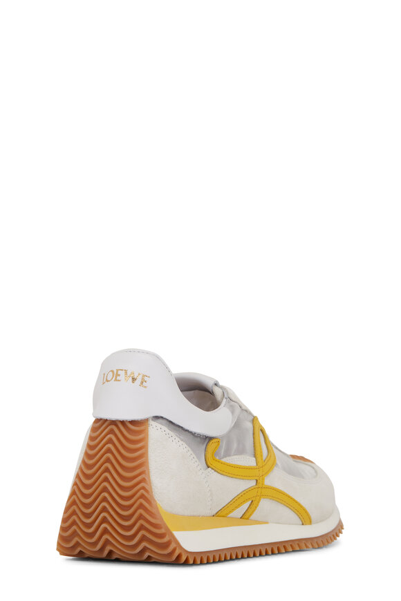 Loewe - Flow Runner Silver, White & Yellow Sneaker