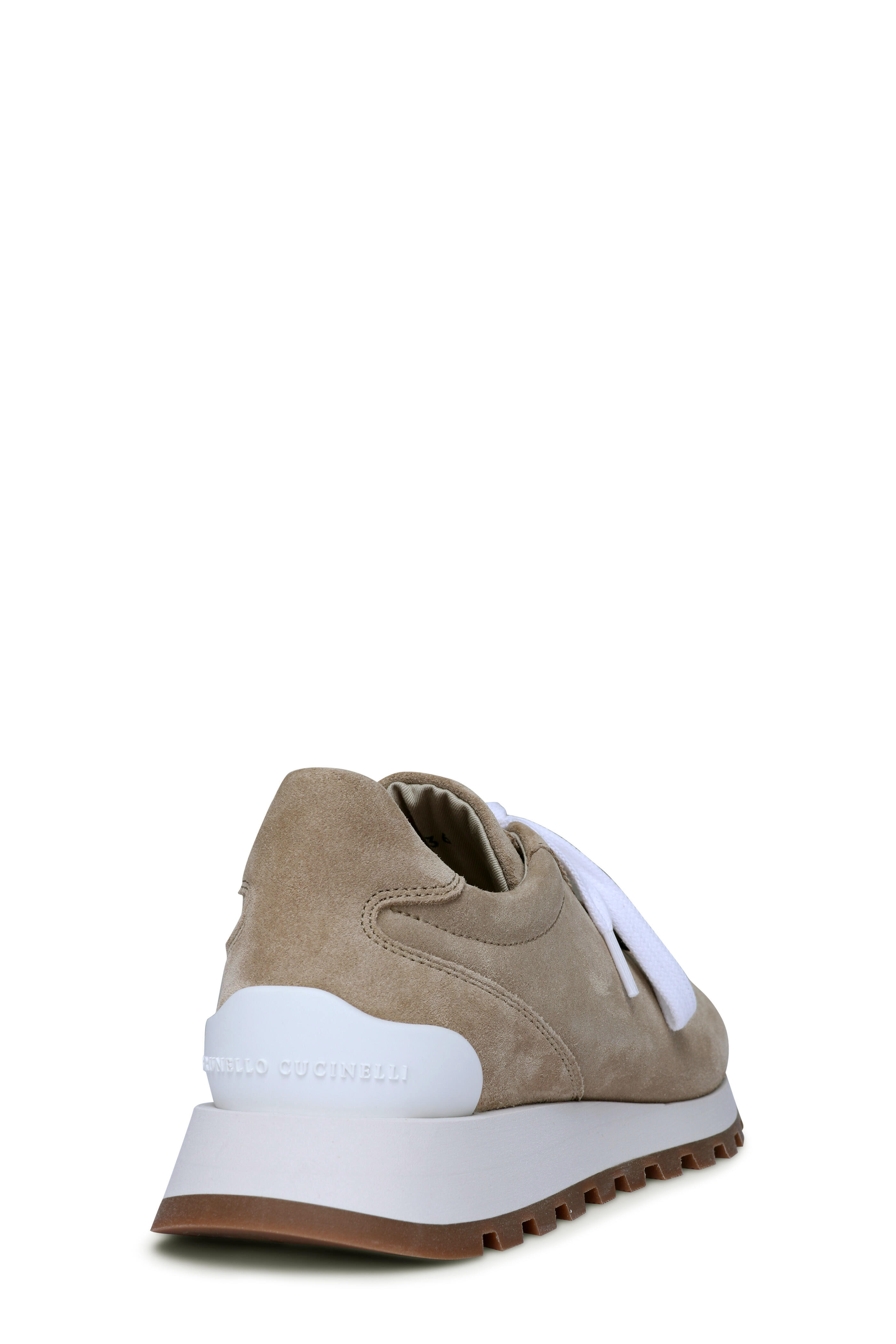 スニーカー BRUNELLO CUCINELLI 'Monile' sneakers Beige Monili suede and mesh sneakers in beige - Brunello Cucinelli