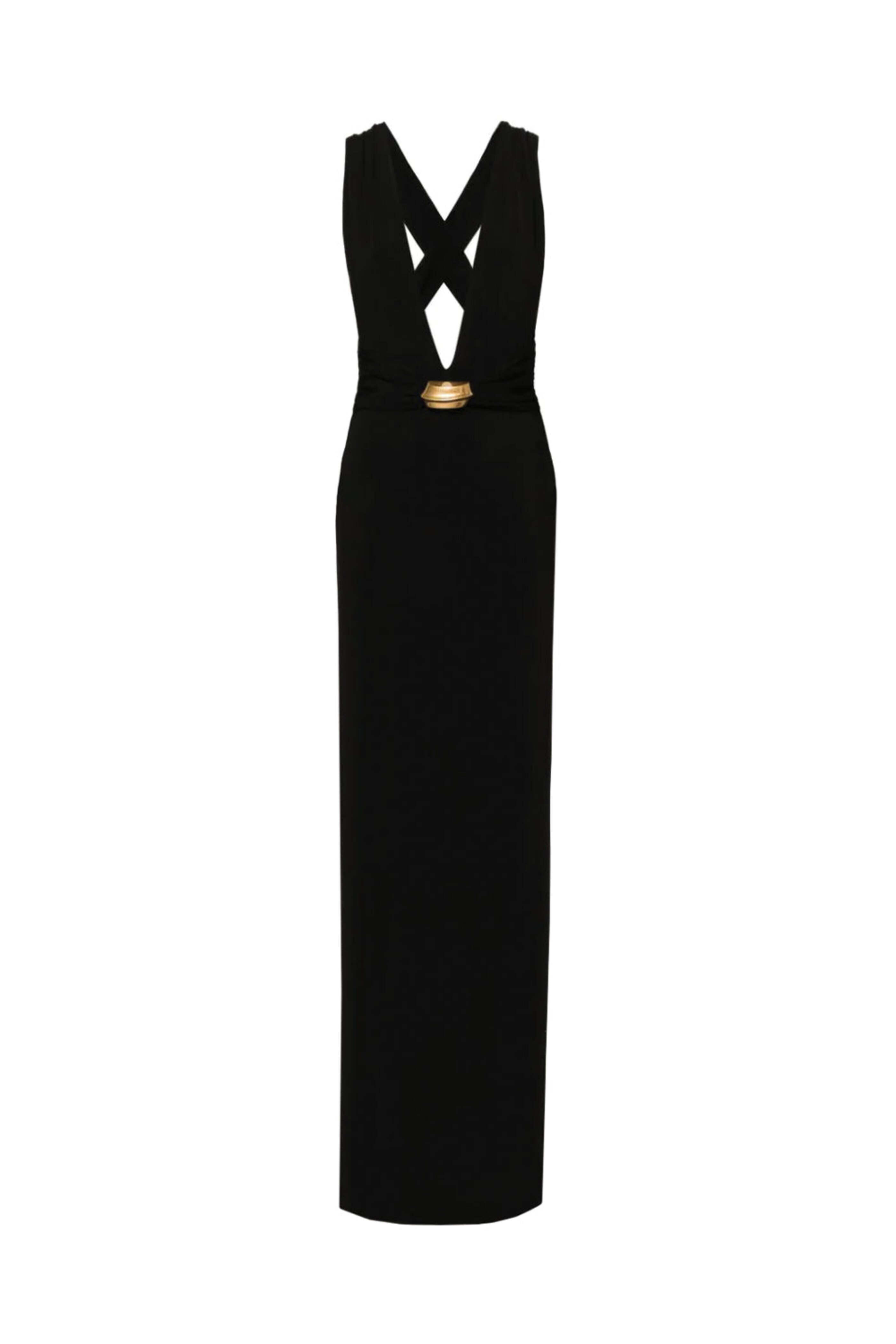TOM FORD ダークパープル タイトドレス Tom Ford Gathered halterneck jersey minidress TOM FORD