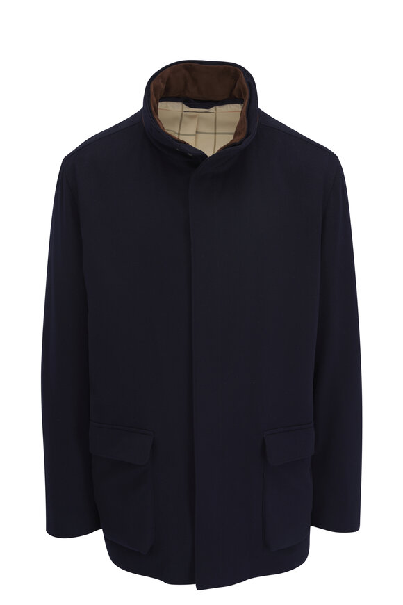 Loro Piana Winter Voyager Midnight Baby Cashmere Overcoat - view 4