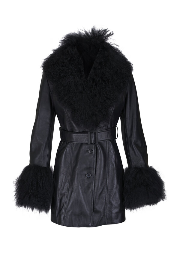 Nili Lotan Sefa Black Leather Jacket