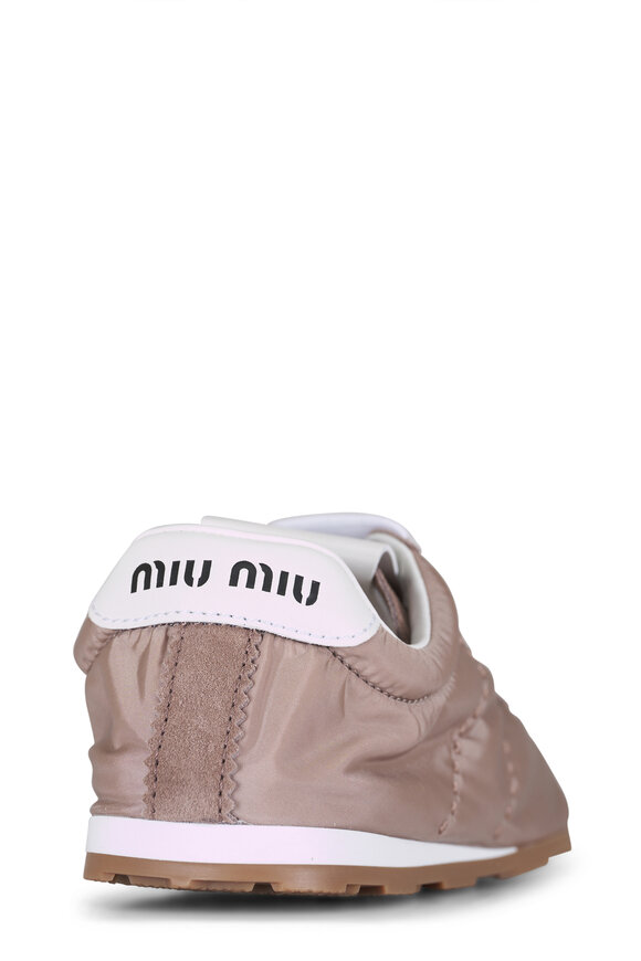 Miu Miu Dark Rose Nylon Sneaker - view 7