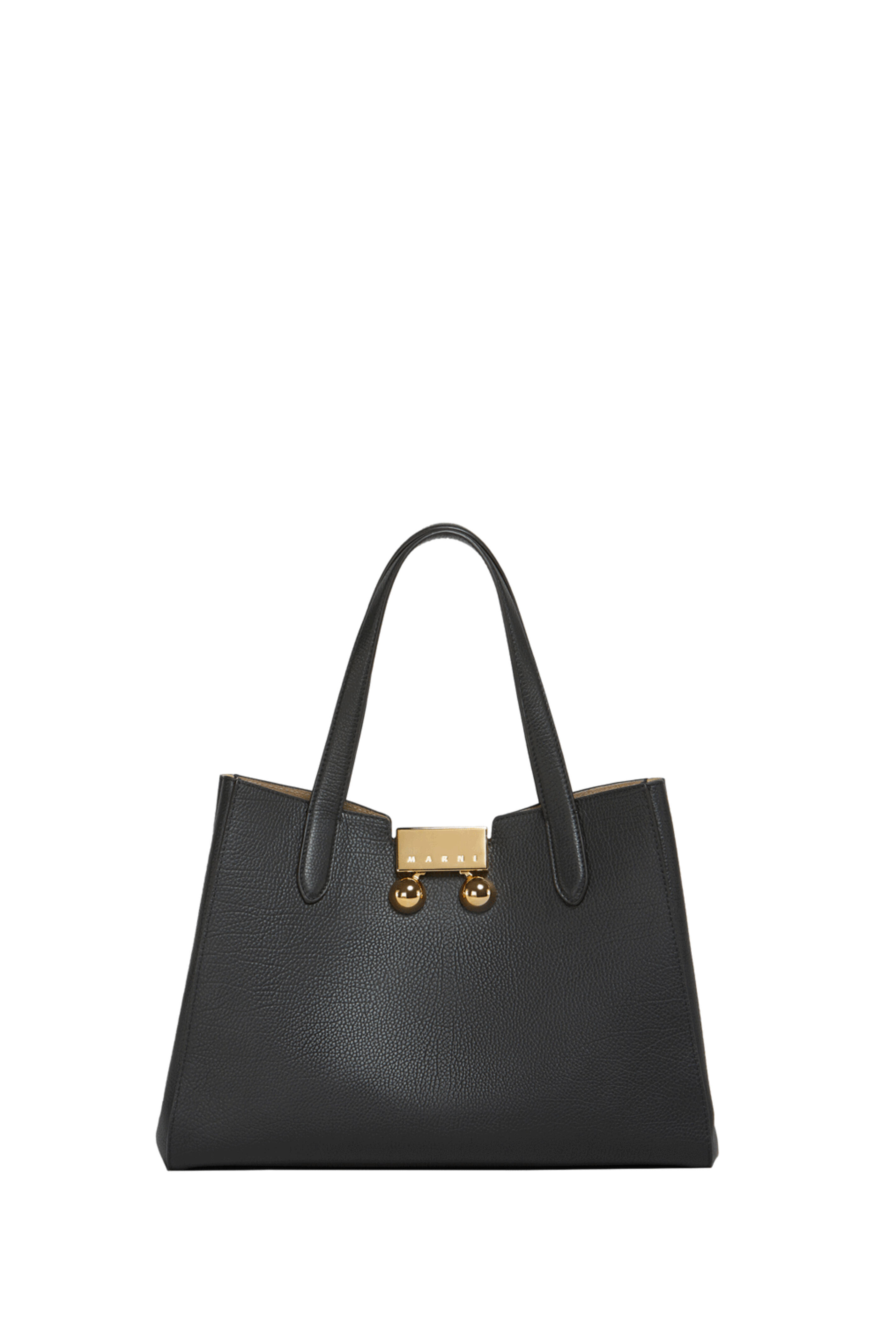 【送料&関税込】Marni Small Trunkaroo Tote Bag Marni - Small Trunkaroo Leather Tote in Black | Mitchell Stores