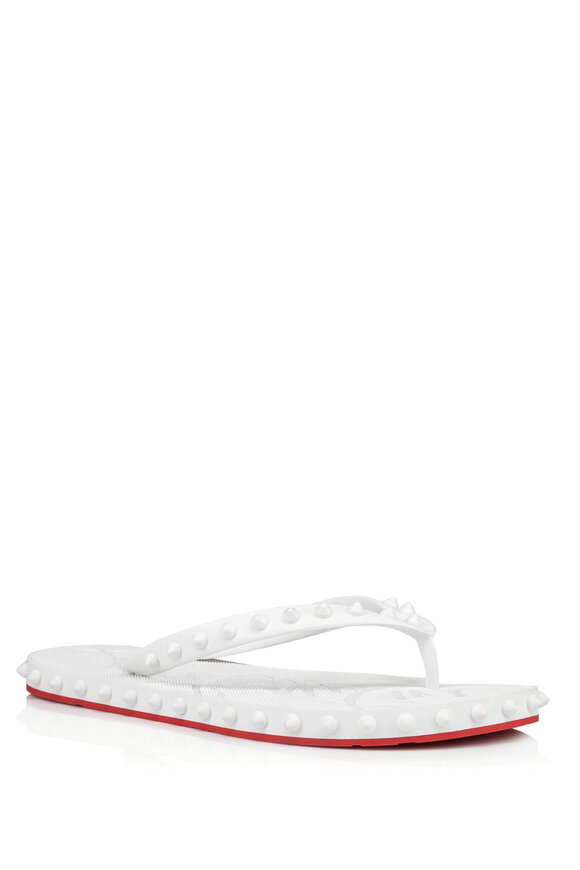 Christian Louboutin - Loubi Flip Donna White Flip Flop