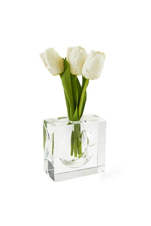 Tizo Large Crystal Square Bubble Vase