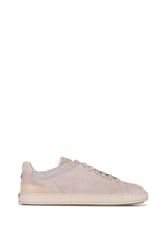 Heschung - Alley Taupe Suede Sneaker