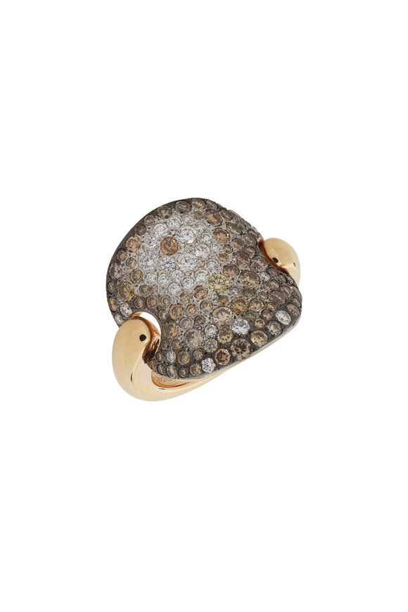 Pomellato Sabbia Brown & White Diamond Ring