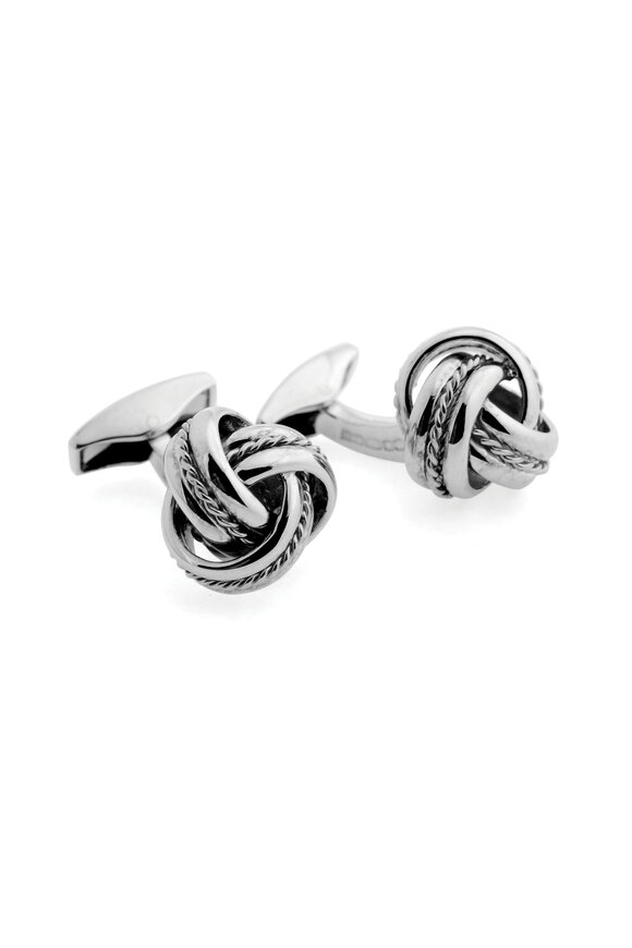 Tateossian - Royal Cable Knot Sterling Silver Cufflinks