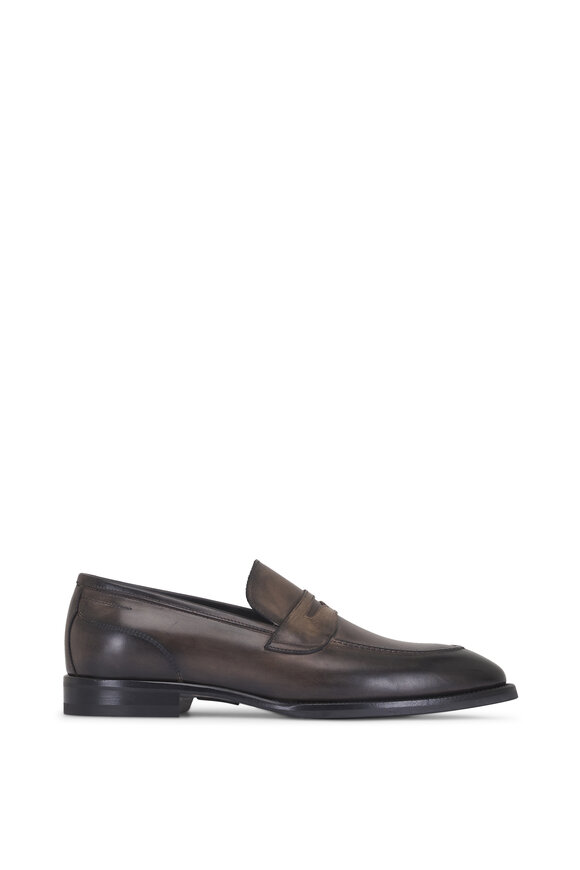 Di Bianco Aviano Fog Leather Penny Loafer - view 2