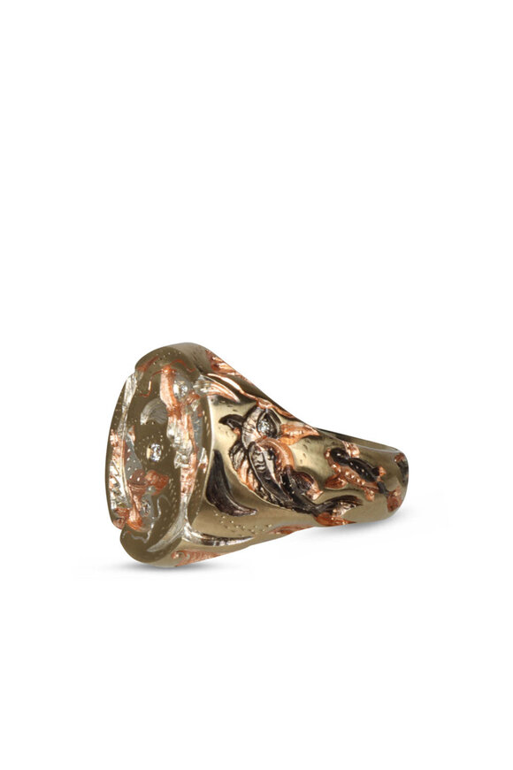Castro Smith Cyprini Carp Signet Ring - view 2