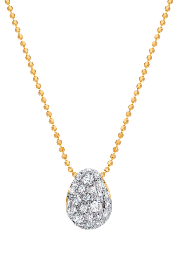 Graziela Gems 18k Yellow Gold Diamond Bahia Pendant