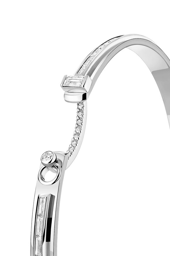 Nouvel Heritage White Gold BF's Wedding Bangle - view 3